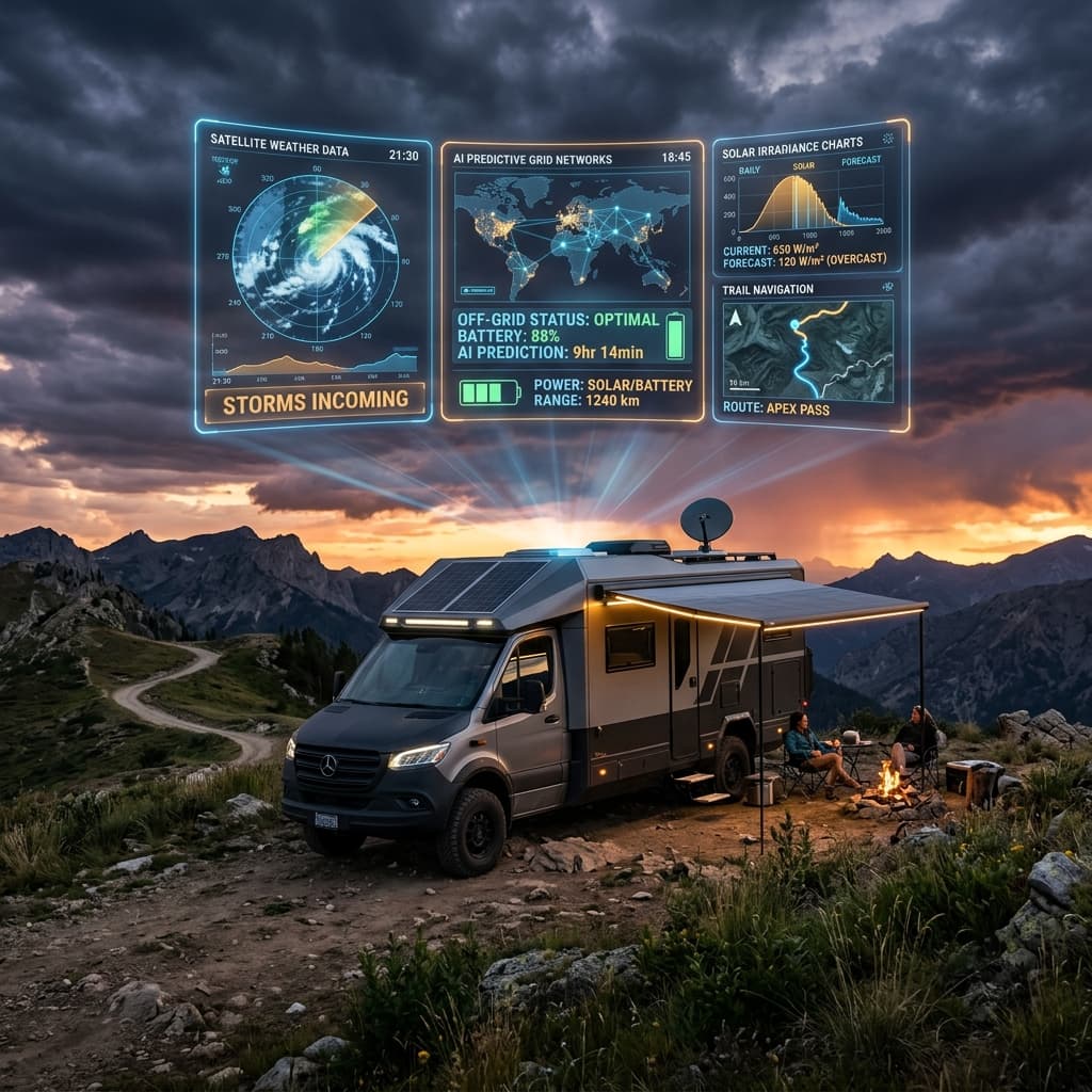 Predictive AI Microgrids in RVs: Satellite Data for Solar Energy (2026)