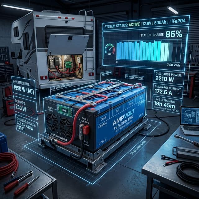 Sizing Your RV Battery Bank: The Definitive Mathematical Framework